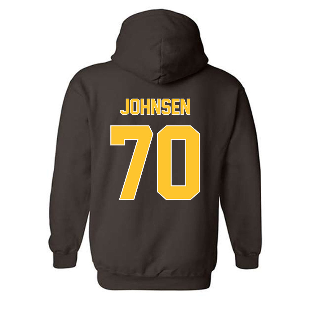 Wyoming - NCAA Football : Rex Johnsen - Classic Shersey Hooded Sweatshirt