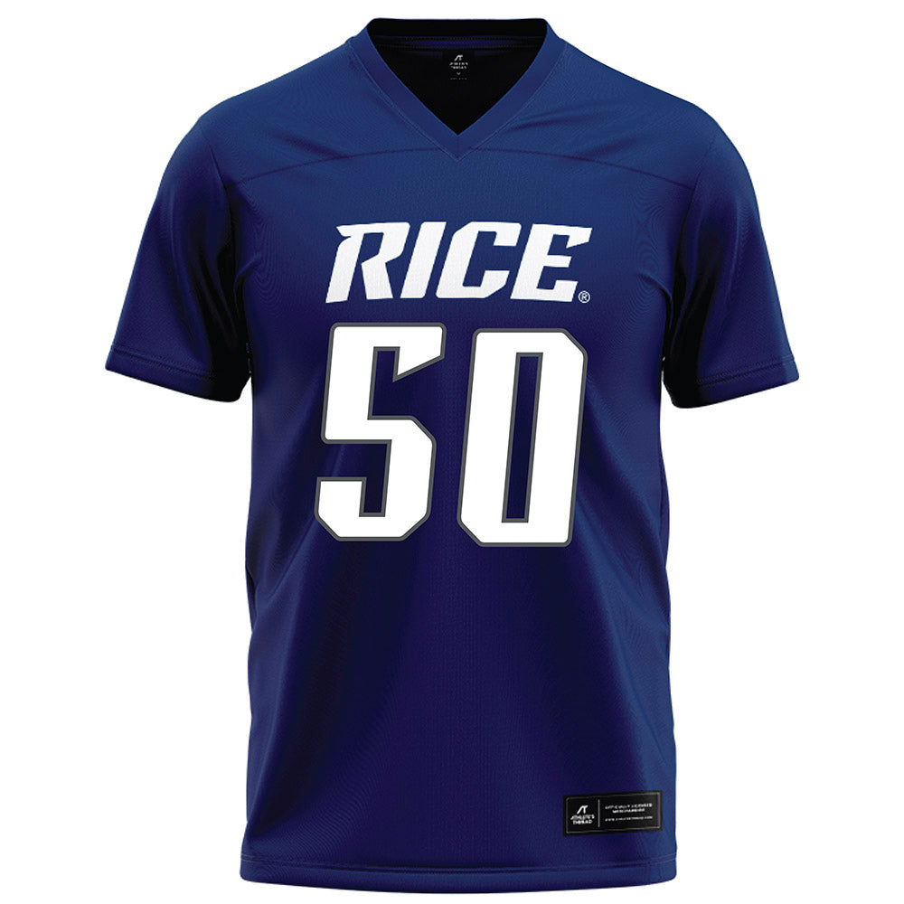Rice - NCAA Football : Patrick Valent - Football Jersey