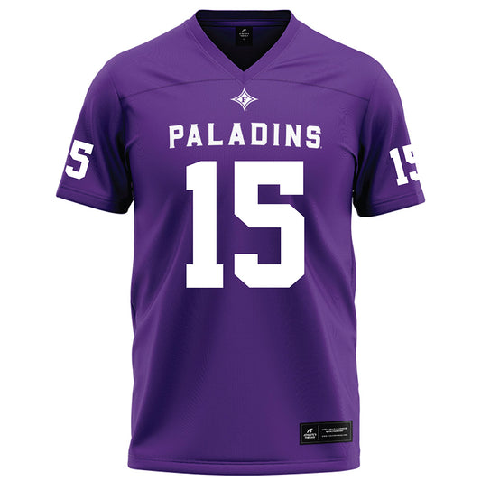 Furman - NCAA Football : Gray Gitter - Football Jersey