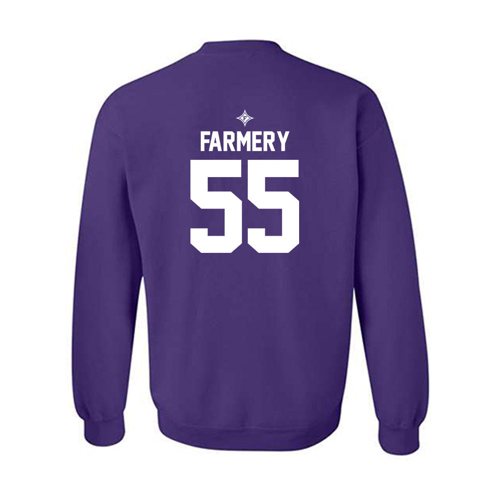 Furman - NCAA Football : Griffin Farmery - Purple Fashion Sweatshirt