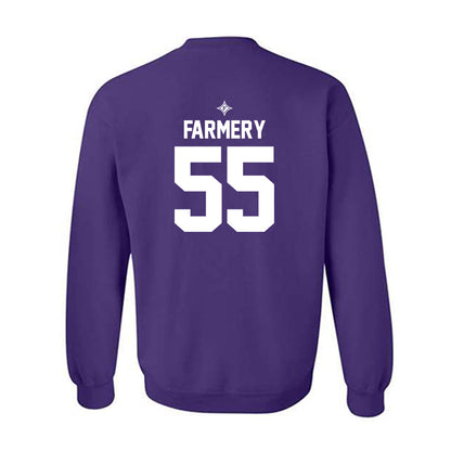 Furman - NCAA Football : Griffin Farmery - Purple Fashion Sweatshirt