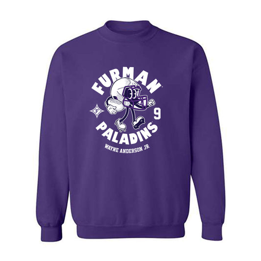 Furman - NCAA Football : Wayne Anderson Jr - Purple Fashion Sweatshirt