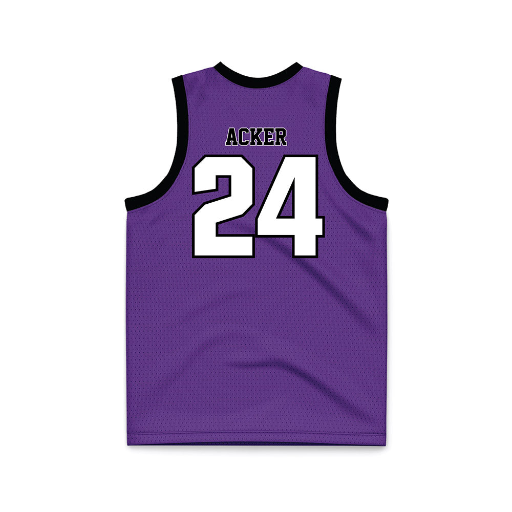 Furman - NCAA Women's Basketball : Jaelyn Acker - Purple Jersey