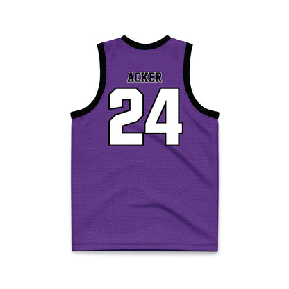 Furman - NCAA Women's Basketball : Jaelyn Acker - Purple Jersey