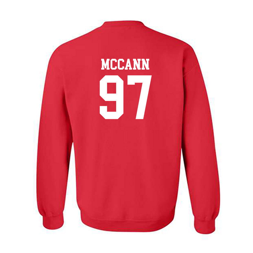 Rutgers - NCAA Football : Riley McCann - Red Classic Shersey Sweatshirt