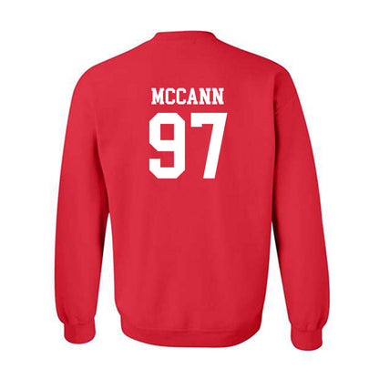 Rutgers - NCAA Football : Riley McCann - Red Classic Shersey Sweatshirt