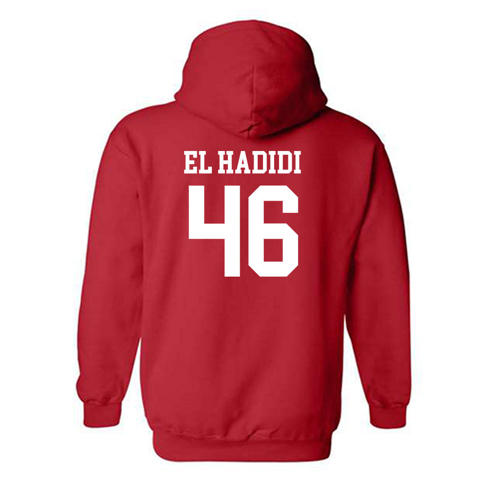 Rutgers - NCAA Football : Sammy El Hadidi - Red Classic Shersey Hooded Sweatshirt