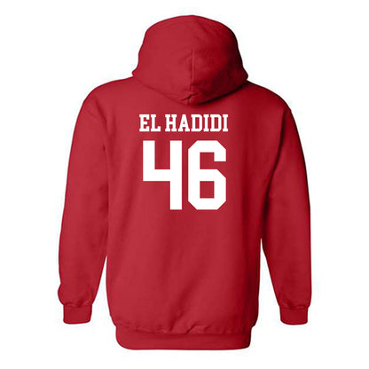 Rutgers - NCAA Football : Sammy El Hadidi - Red Classic Shersey Hooded Sweatshirt