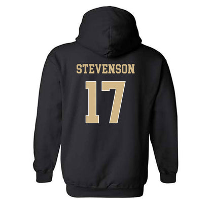 Wake Forest - NCAA Football : Zamari Stevenson - Black Classic Shersey Hooded Sweatshirt