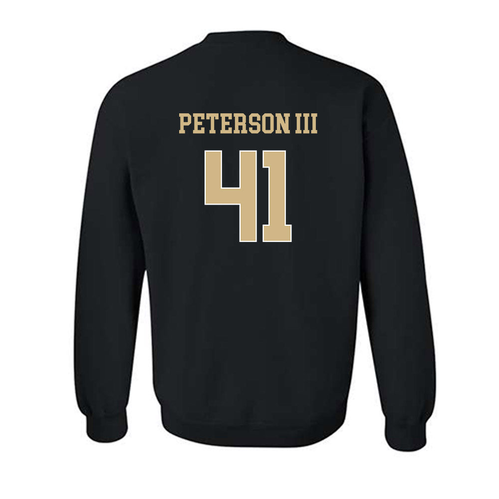 Wake Forest - NCAA Football : John Peterson III - Black Classic Shersey Sweatshirt