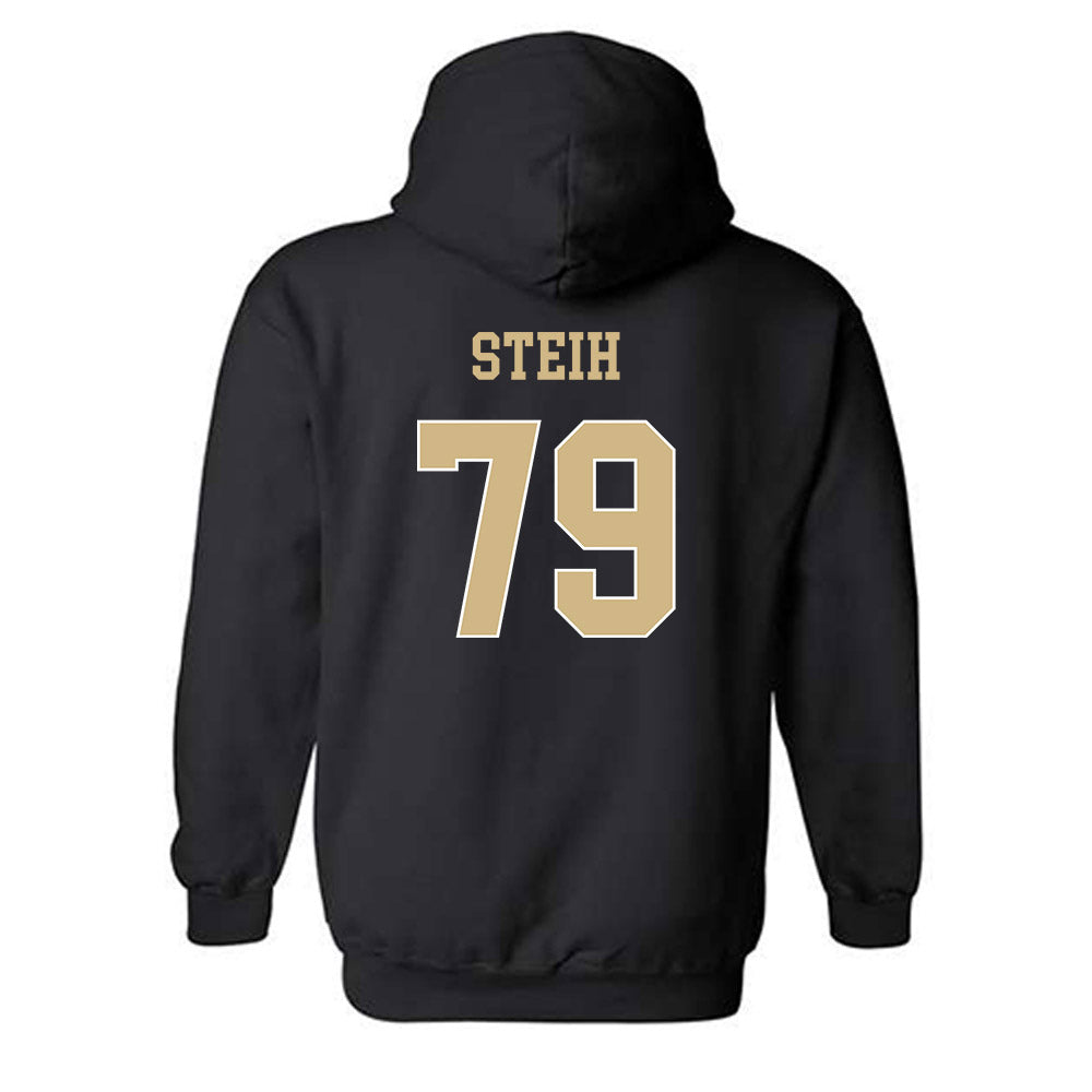 Wake Forest - NCAA Football : George Steih - Black Classic Shersey Hooded Sweatshirt