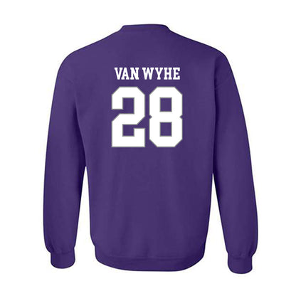 Kansas State - NCAA Football : Rex Van Wyhe - Purple Classic Shersey Sweatshirt