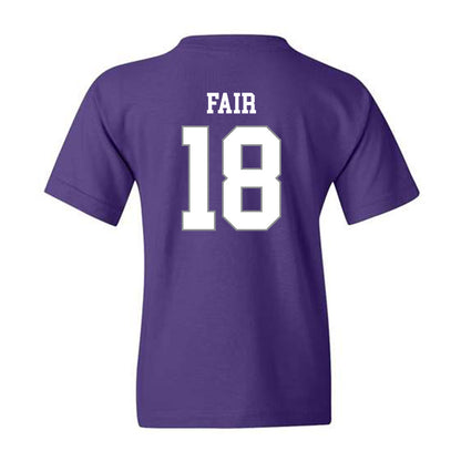 Kansas State - NCAA Football : Wesley Fair - Purple Classic Shersey Youth T-Shirt