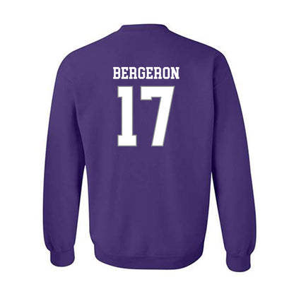 Kansas State - NCAA Football : Mikey Bergeron - Purple Classic Shersey Sweatshirt