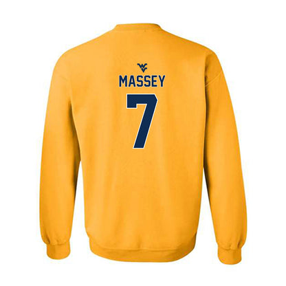 West Virginia - NCAA Football : Noah Massey - Gold Classic Shersey Sweatshirt