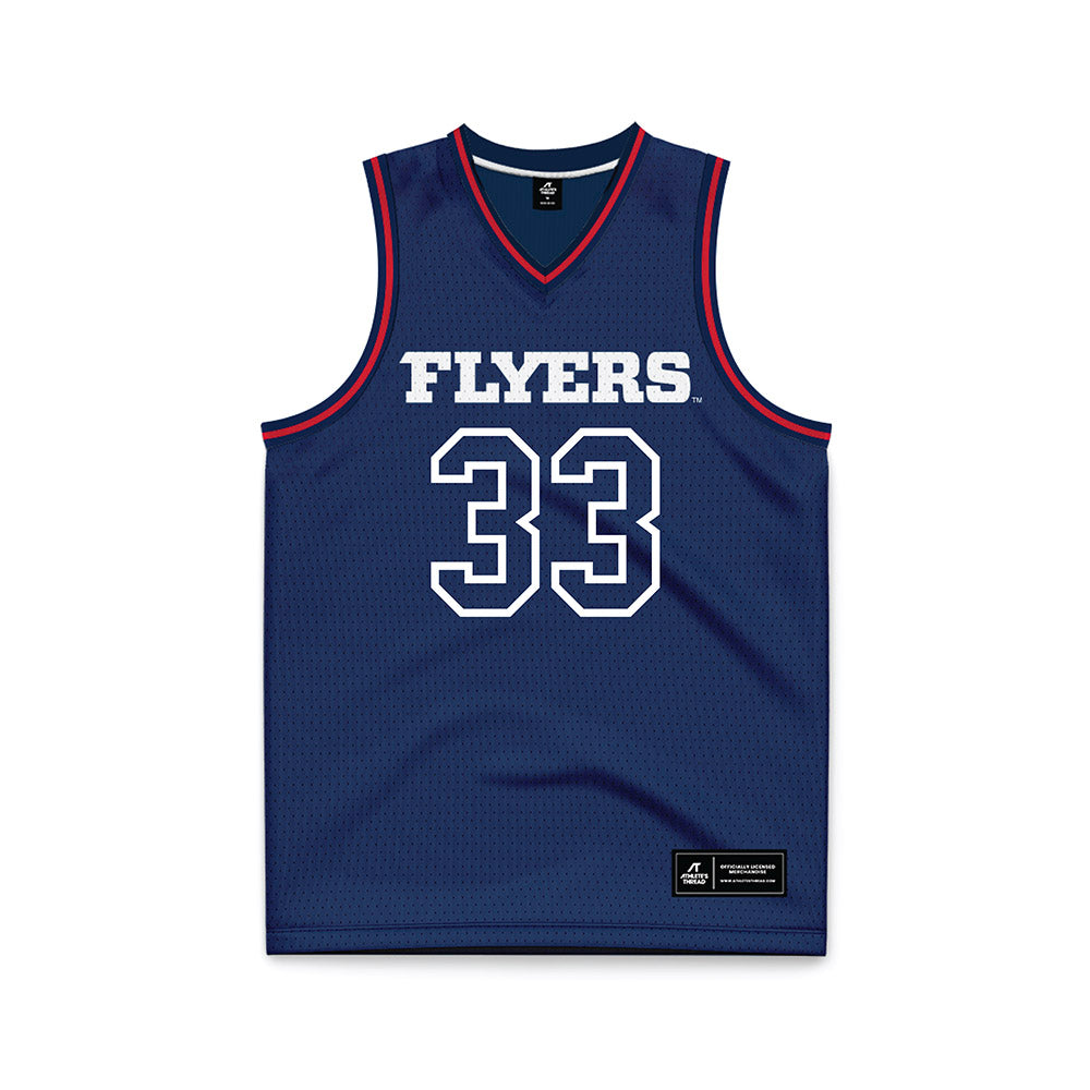 Dayton - NCAA Men's Basketball : Makai Grant - Basketball Jersey Navy Replica Jersey