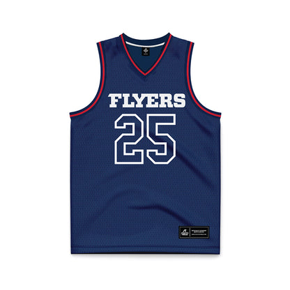 Dayton - NCAA Men's Basketball : Will Maxwell - Navy Basketball Jersey