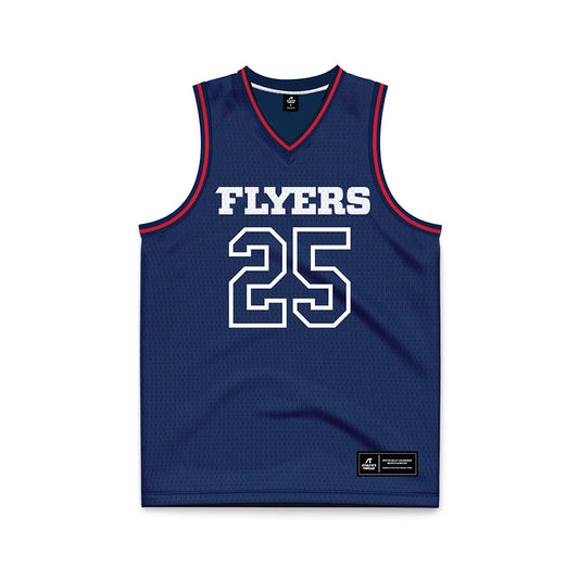 Dayton - NCAA Men's Basketball : Will Maxwell - Navy Basketball Jersey