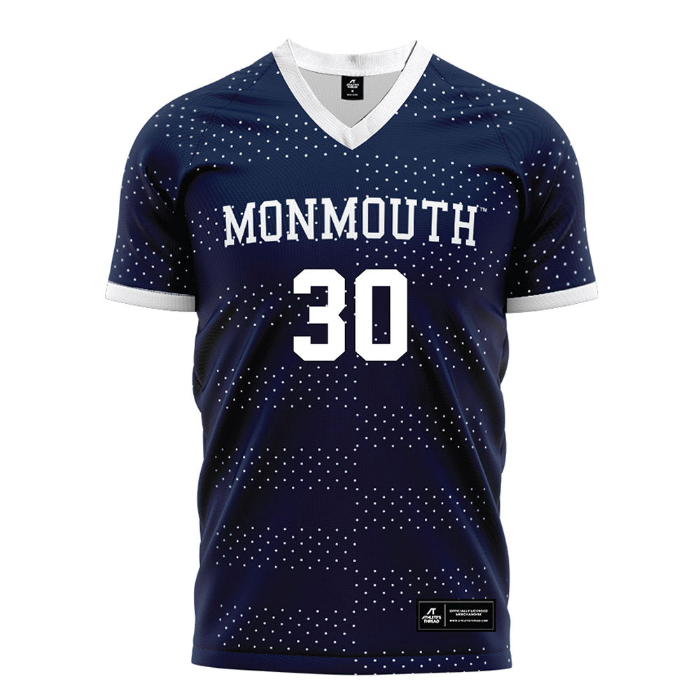 Monmouth - NCAA Men's Soccer : Matthew Link - Blue Jersey