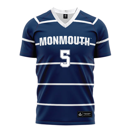 Monmouth - NCAA Women's Soccer : Kelly DeGaetano - NCAA Soccer Blue Jersey