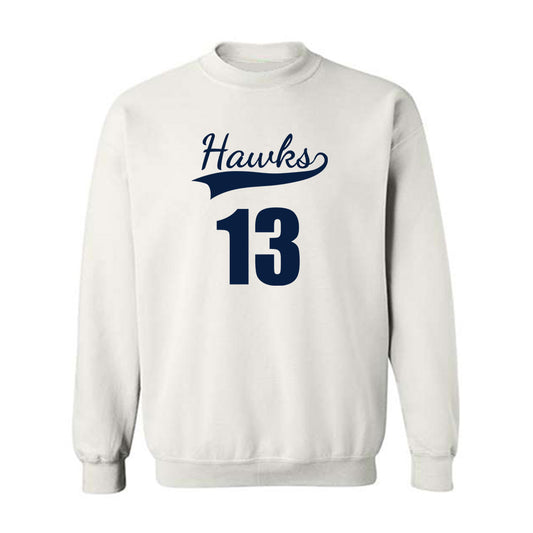 Monmouth - NCAA Men's Basketball : Jack Collins - White Replica Shersey Sweatshirt