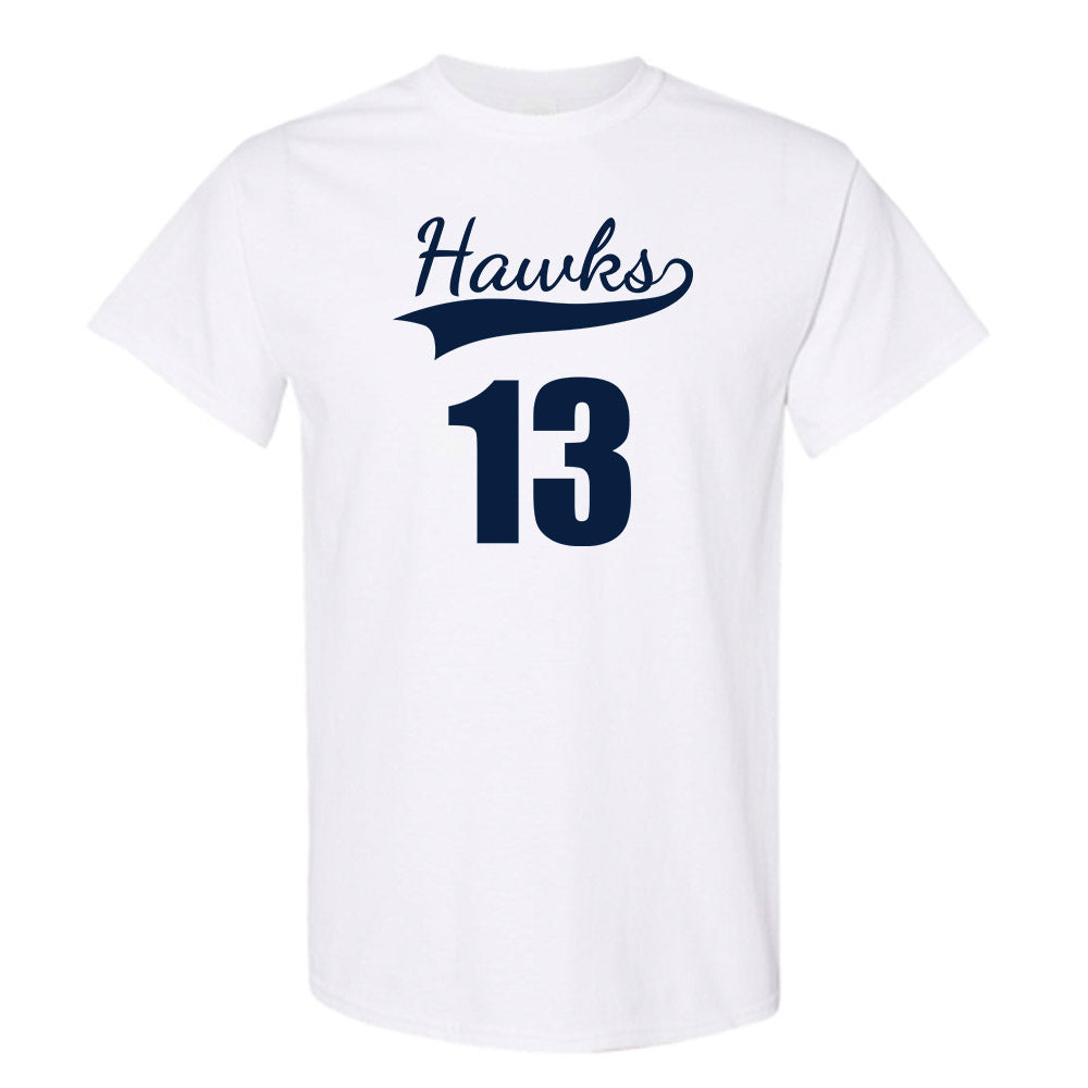 Monmouth - NCAA Men's Basketball : Jack Collins - White Replica Shersey Short Sleeve T-Shirt