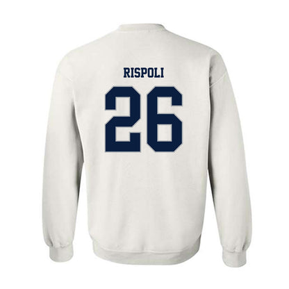 Monmouth - NCAA Men's Lacrosse : Brandon Rispoli - White Replica Shersey Sweatshirt
