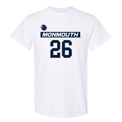 Monmouth - NCAA Men's Lacrosse : Brandon Rispoli - White Replica Shersey Short Sleeve T-Shirt