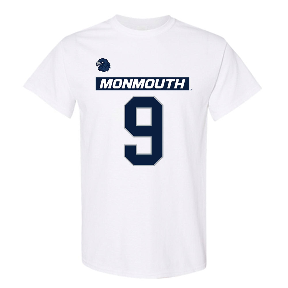 Monmouth - NCAA Men's Lacrosse : Nicholas Teets - White Replica Shersey Short Sleeve T-Shirt