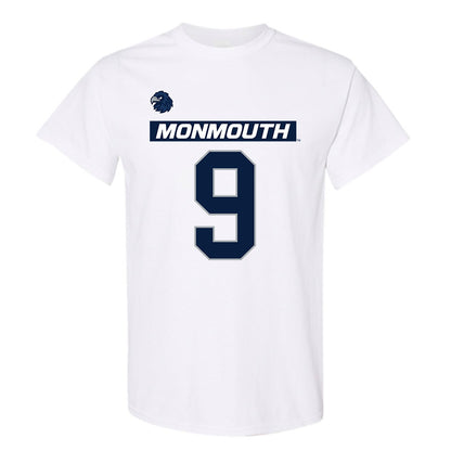 Monmouth - NCAA Men's Lacrosse : Nicholas Teets - White Replica Shersey Short Sleeve T-Shirt