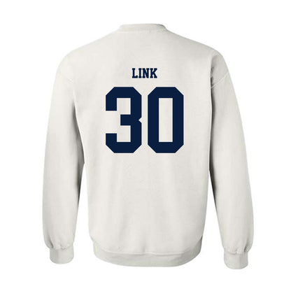 Monmouth - NCAA Men's Soccer : Matthew Link - White Replica Shersey Sweatshirt