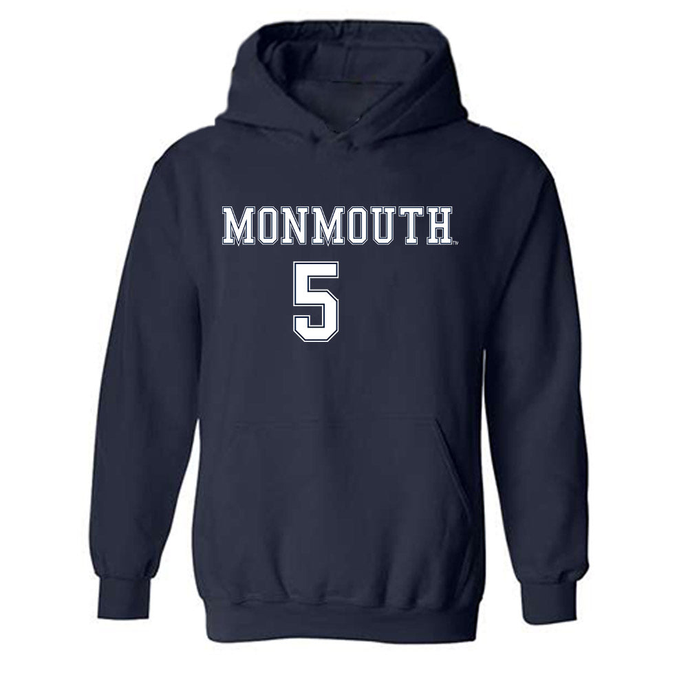 Monmouth - NCAA Women's Soccer : Kelly DeGaetano - Replica Shersey Hooded Sweatshirt