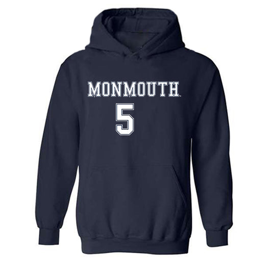 Monmouth - NCAA Women's Soccer : Kelly DeGaetano - Replica Shersey Hooded Sweatshirt