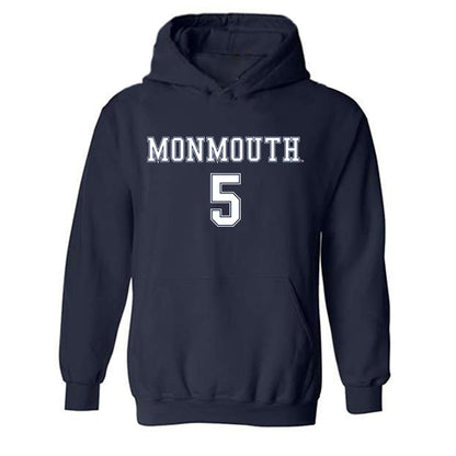 Monmouth - NCAA Women's Soccer : Kelly DeGaetano - Replica Shersey Hooded Sweatshirt