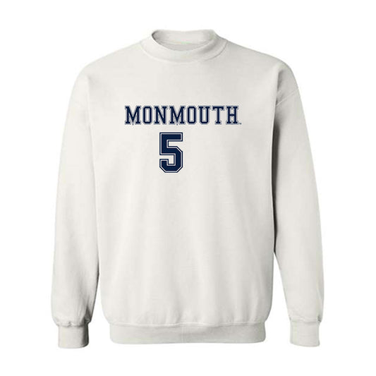 Monmouth - NCAA Women's Soccer : Kelly DeGaetano - White Replica Shersey Sweatshirt