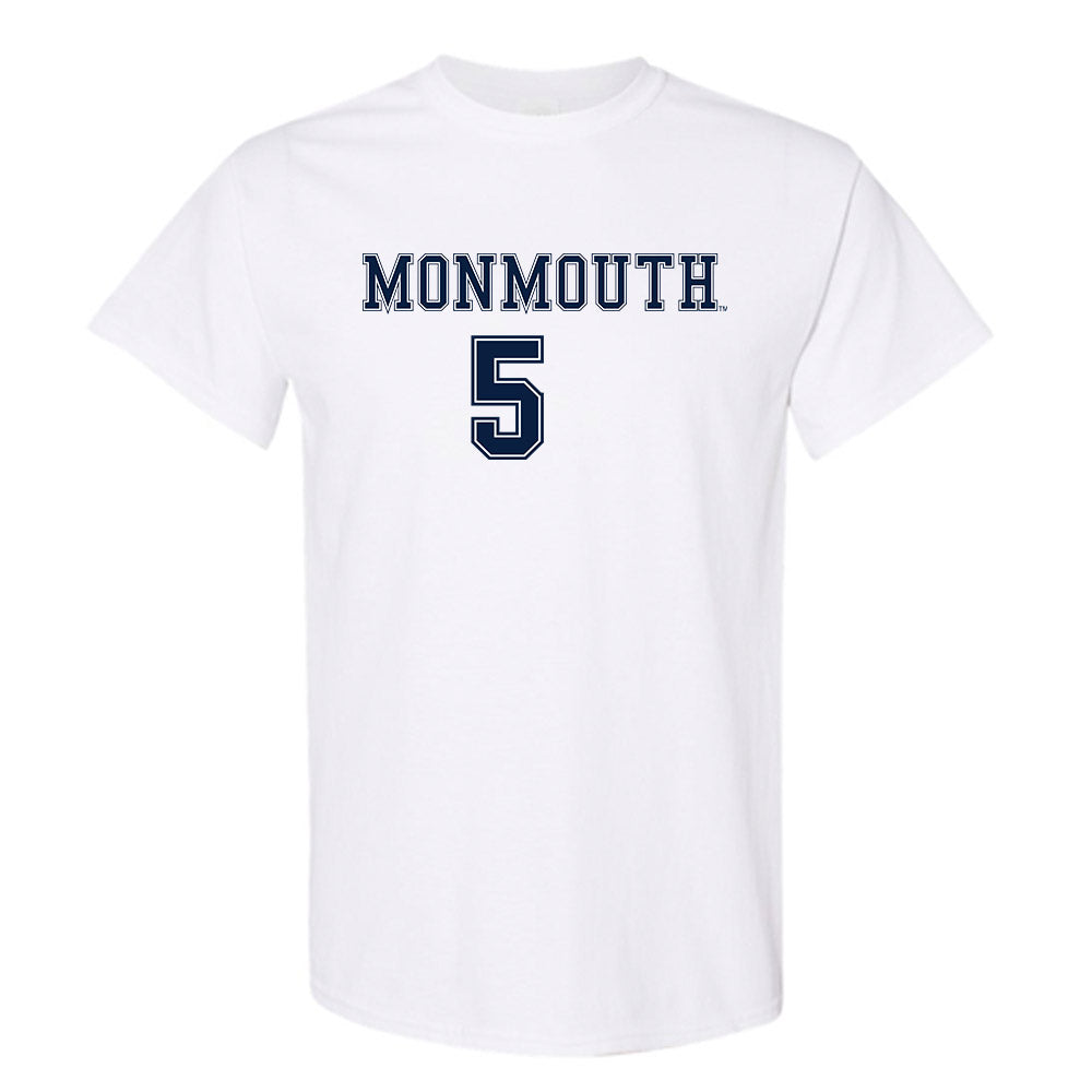 Monmouth - NCAA Women's Soccer : Kelly DeGaetano - White Replica Shersey Short Sleeve T-Shirt
