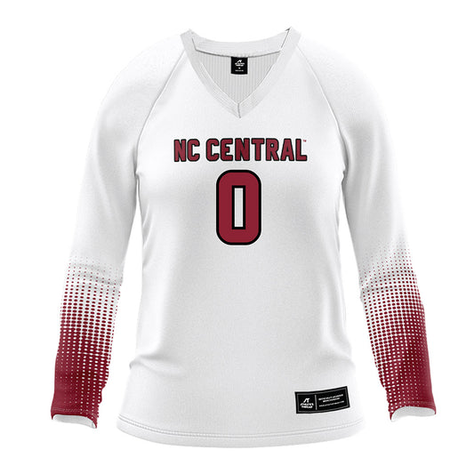 NCCU - NCAA Women's Volleyball : Jenelle Mason - Volleyball Jersey White