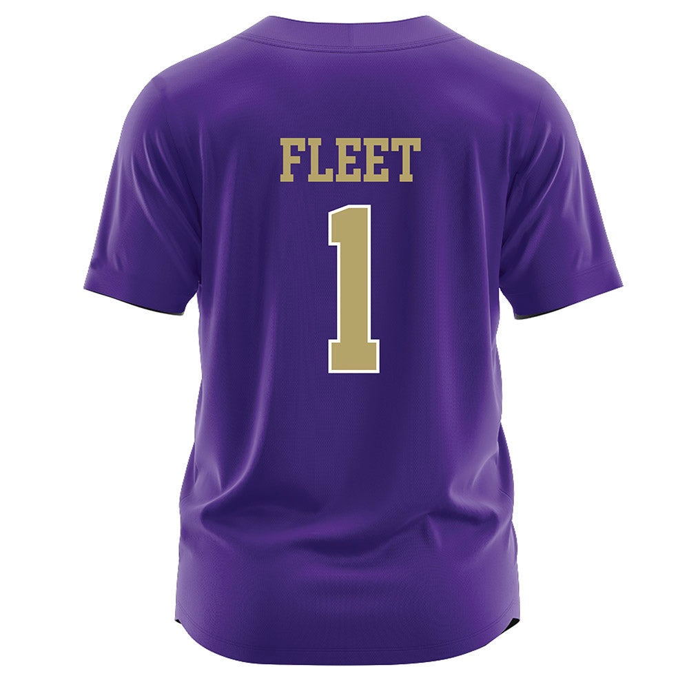 JMU - NCAA Softball : Kirsten Fleet - Purple Softball Jersey