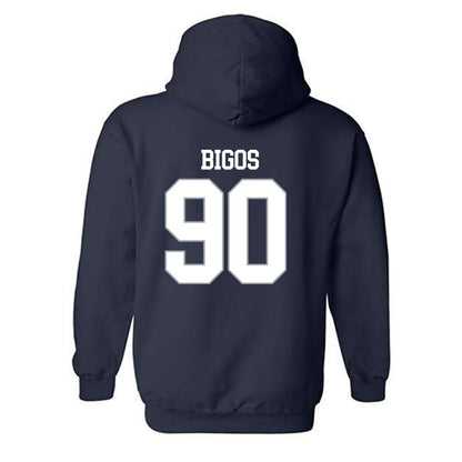 Monmouth - NCAA Football : Brendan Bigos - Replica Shersey Hooded Sweatshirt