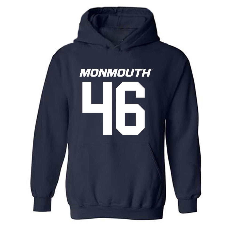 Monmouth - NCAA Football : Luke Schabel - Replica Shersey Hooded Sweatshirt