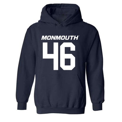 Monmouth - NCAA Football : Luke Schabel - Replica Shersey Hooded Sweatshirt