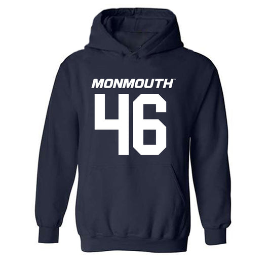 Monmouth - NCAA Football : Luke Schabel - Replica Shersey Hooded Sweatshirt