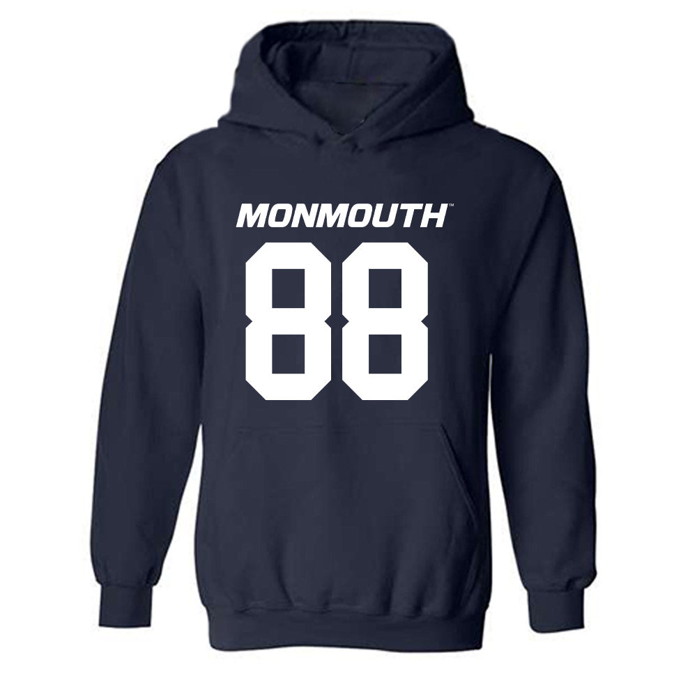 Monmouth - NCAA Football : Marcus Middleton - Replica Shersey Hooded Sweatshirt