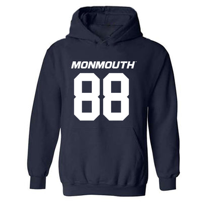 Monmouth - NCAA Football : Marcus Middleton - Replica Shersey Hooded Sweatshirt