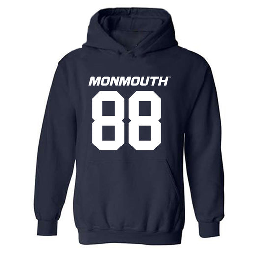 Monmouth - NCAA Football : Marcus Middleton - Replica Shersey Hooded Sweatshirt