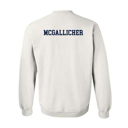 Monmouth - NCAA Men's Track & Field : Landon McGallicher - White Classic Shersey Sweatshirt
