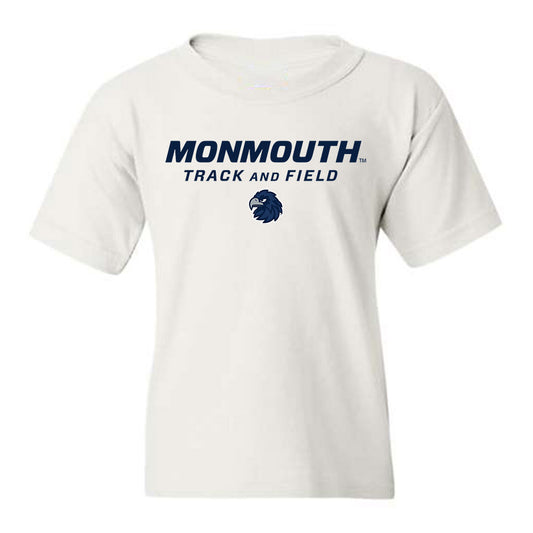 Monmouth - NCAA Men's Track & Field : Landon McGallicher - White Classic Shersey Youth T-Shirt
