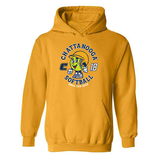 UTC - NCAA Softball : Emma Sam Reed - Gold Fashion Shersey Hooded Sweatshirt