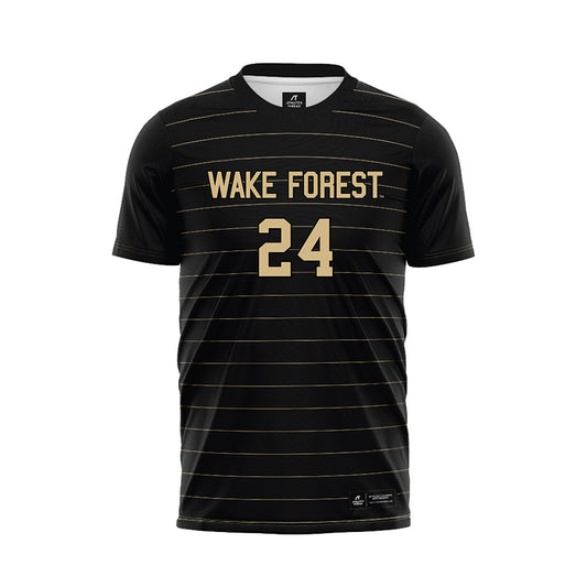 Wake Forest - NCAA Men's Soccer : Jacob Swallen - Black Jersey