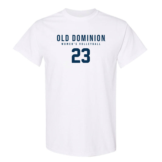Old Dominion - NCAA Women's Volleyball : Kate Kilpatrick - White Replica Shersey Short Sleeve T-Shirt